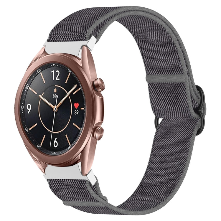 Nylon Stretch Black Buckle Watch Band