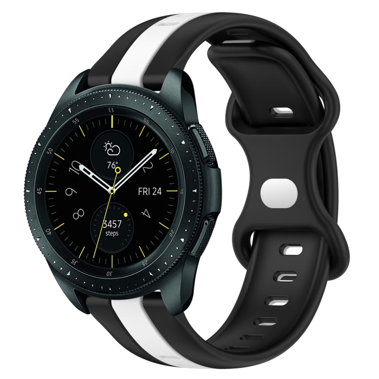 20mm Butterfly Buckle Two-Color Silicone Watch Band