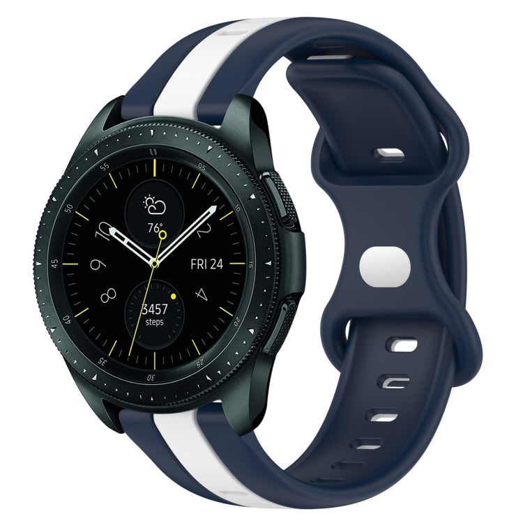 20mm Butterfly Buckle Two-Color Silicone Watch Band