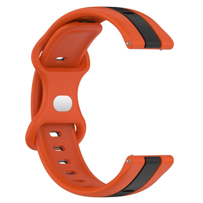 22mm Butterfly Buckle Two-Color Silicone Watch Band