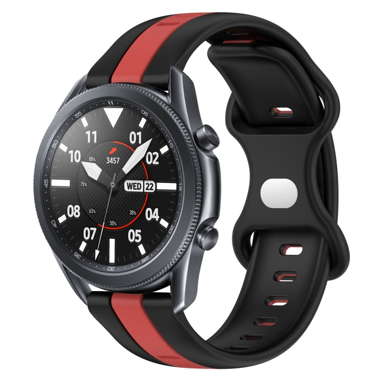 22mm Butterfly Buckle Two-Color Silicone Watch Band