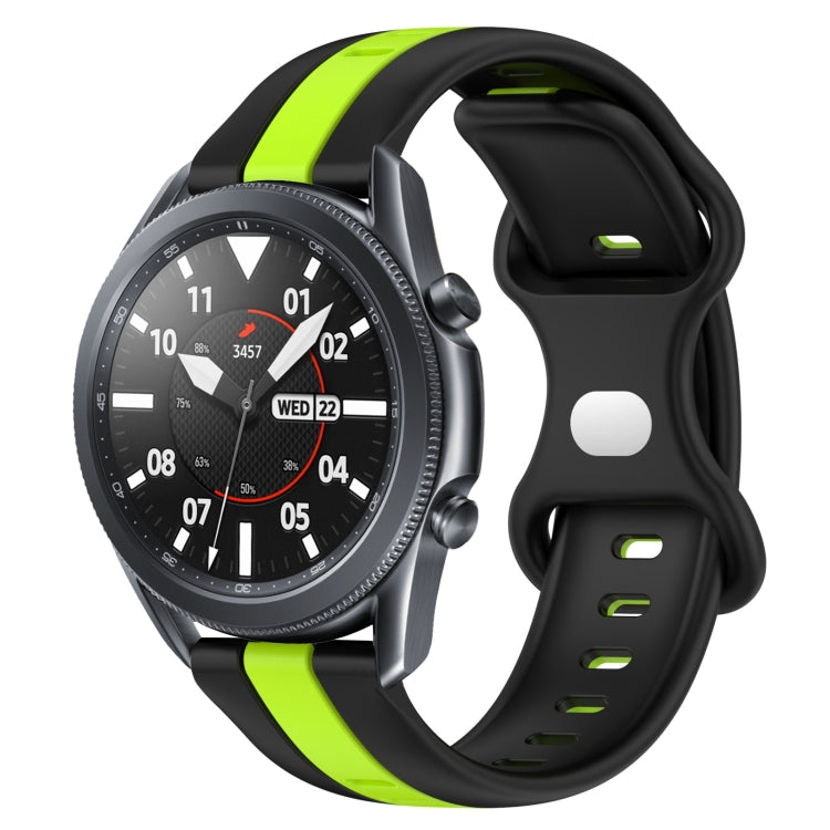 22mm Butterfly Buckle Two-Color Silicone Watch Band