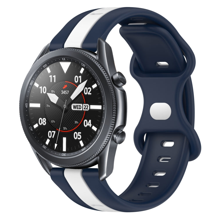 22mm Butterfly Buckle Two-Color Silicone Watch Band