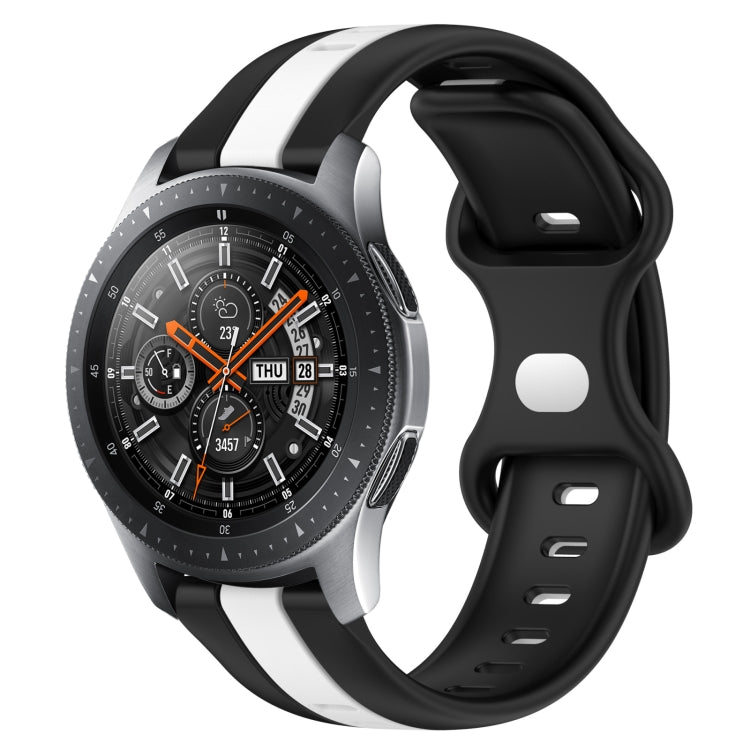 22mm Butterfly Buckle Two-Color Silicone Watch Band