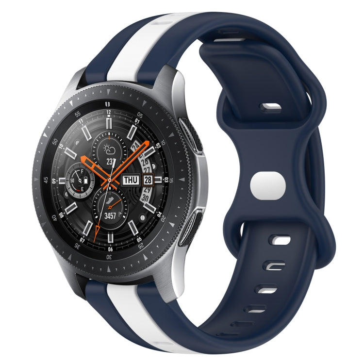 22mm Butterfly Buckle Two-Color Silicone Watch Band