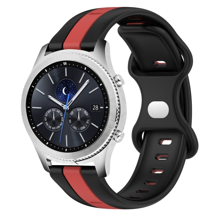 22mm Butterfly Buckle Two-Color Silicone Watch Band