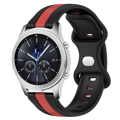 22mm Butterfly Buckle Two-Color Silicone Watch Band