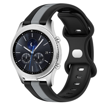 22mm Butterfly Buckle Two-Color Silicone Watch Band