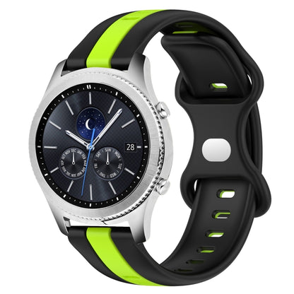 22mm Butterfly Buckle Two-Color Silicone Watch Band