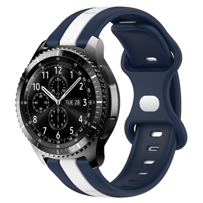 22mm Butterfly Buckle Two-Color Silicone Watch Band