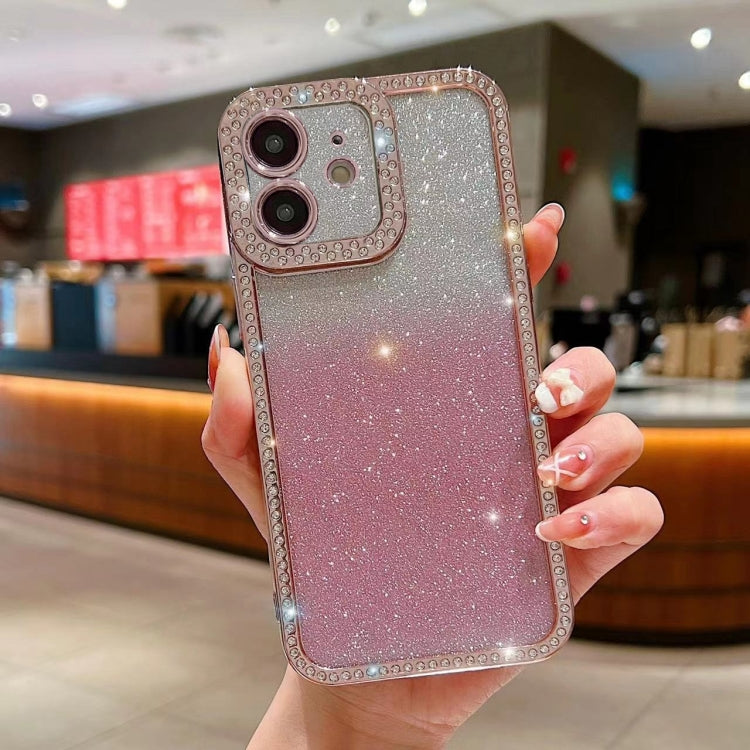 Diamond Gradient Glitter Plated TPU Phone Case