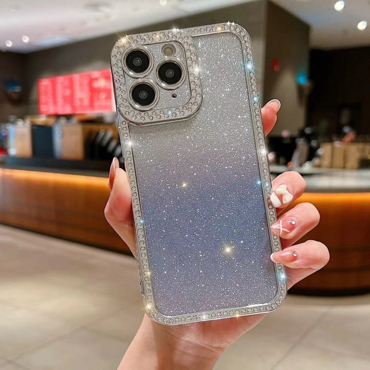 Diamond Gradient Glitter Plated TPU Phone Case