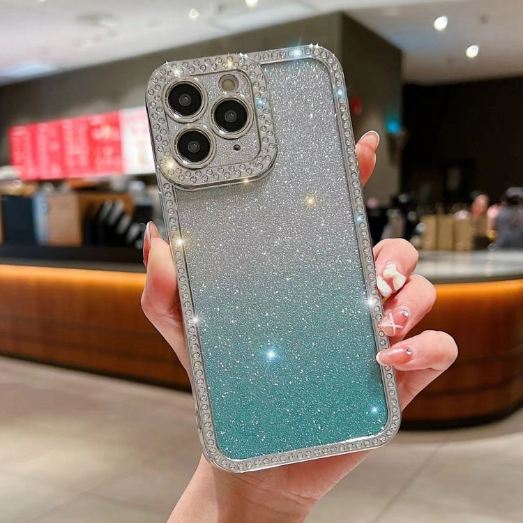 Diamond Gradient Glitter Plated TPU Phone Case