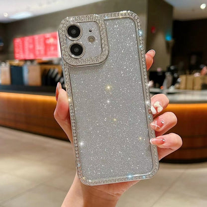 Diamond Gradient Glitter Plated TPU Phone Case