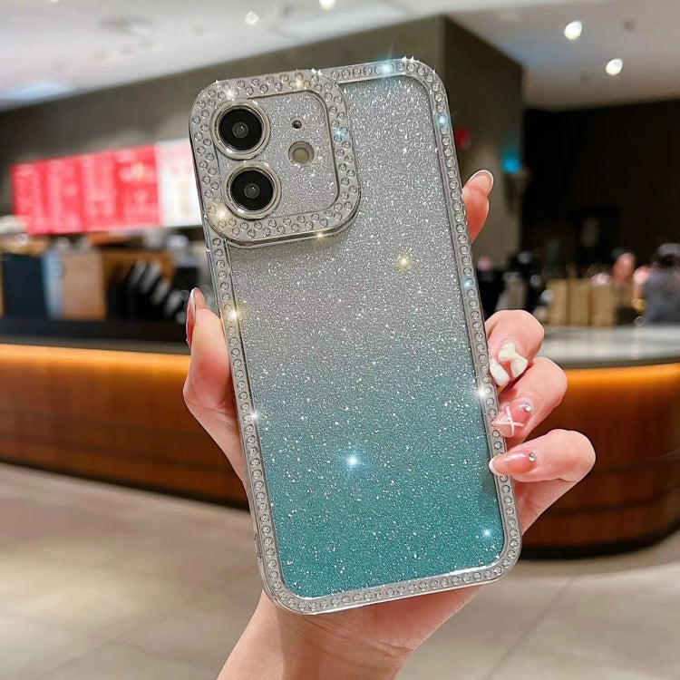 Diamond Gradient Glitter Plated TPU Phone Case