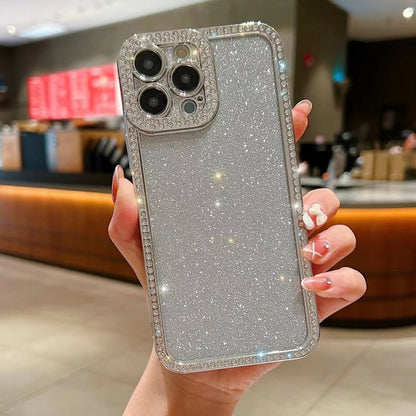 Diamond Gradient Glitter Plated TPU Phone Case