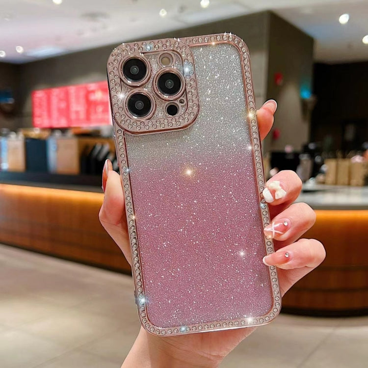 Diamond Gradient Glitter Plated TPU Phone Case