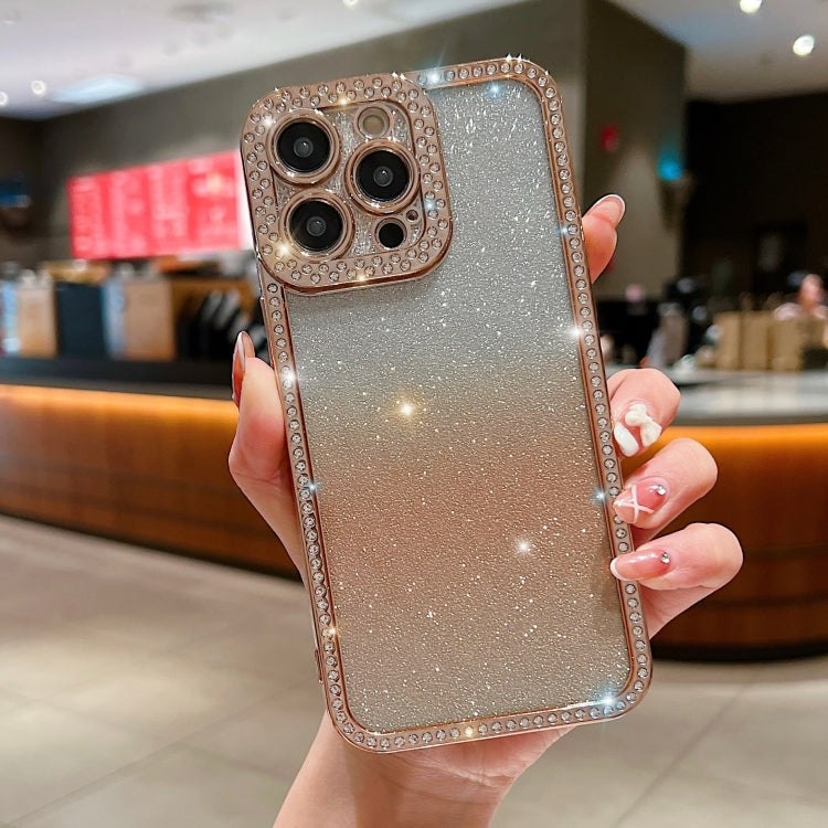 Diamond Gradient Glitter Plated TPU Phone Case