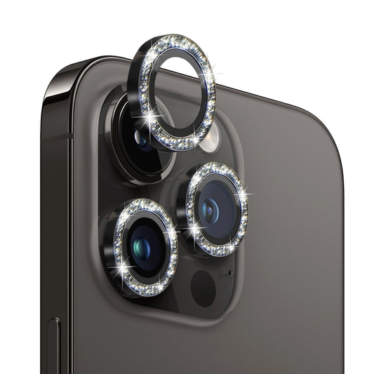 NORTHJO Camera Lens Protector Tempered Glass Bling Glitter Metal Ring Film