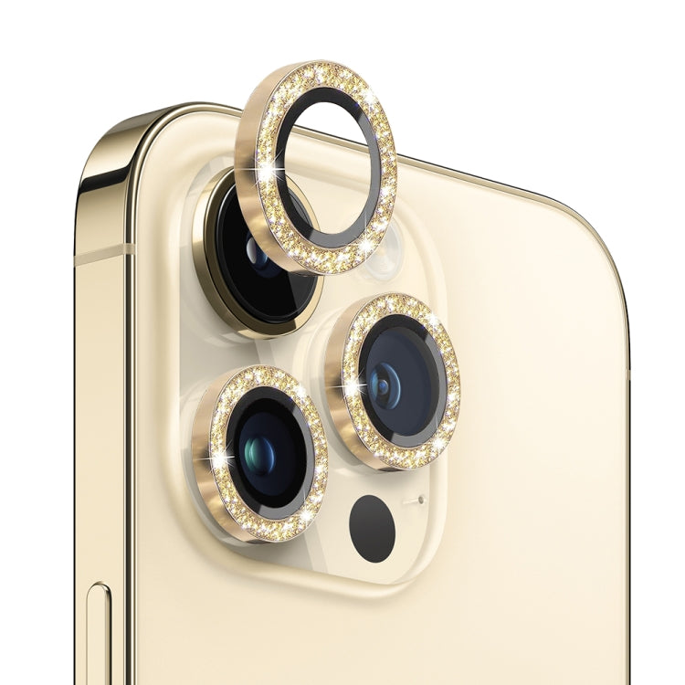 NORTHJO Camera Lens Protector Tempered Glass Bling Glitter Metal Ring Film