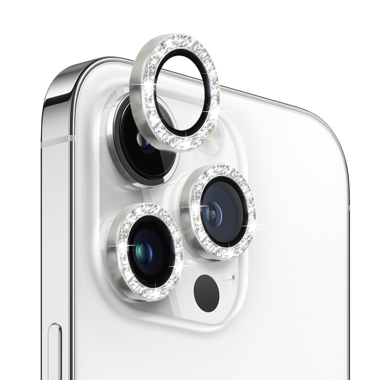 NORTHJO Camera Lens Protector Tempered Glass Bling Glitter Metal Ring Film