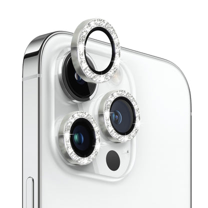 NORTHJO Camera Lens Protector Tempered Glass Bling Glitter Metal Ring Film