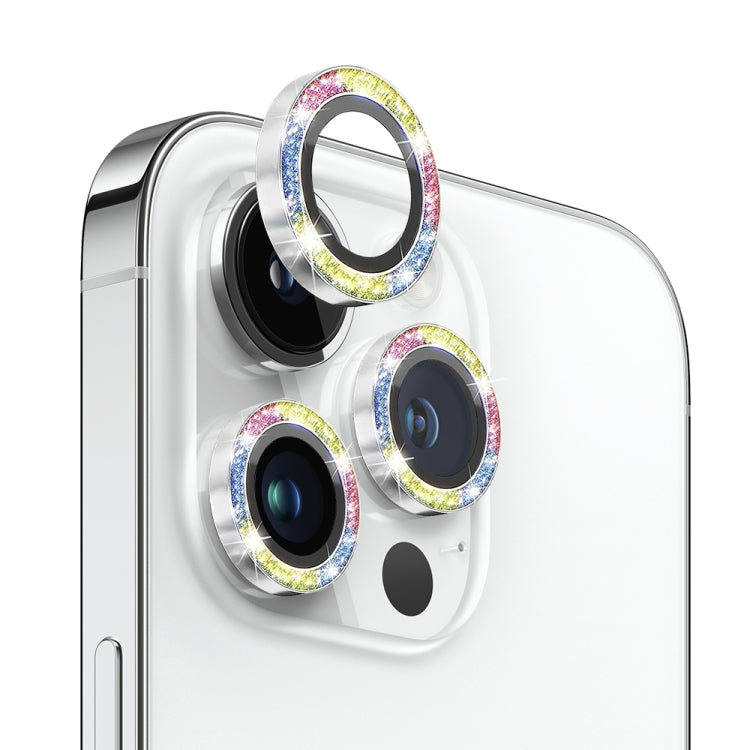 NORTHJO Camera Lens Protector Tempered Glass Bling Glitter Metal Ring Film