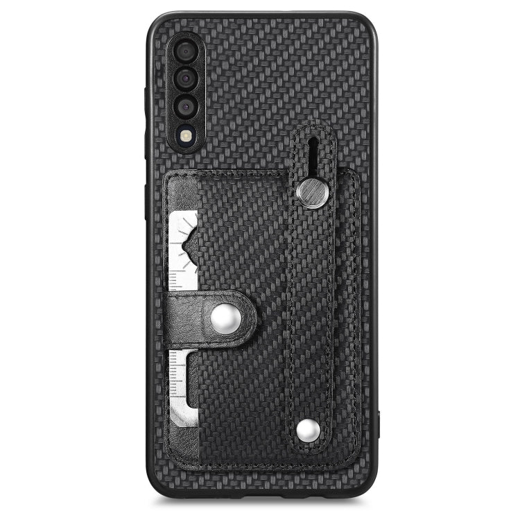 Wristband Kickstand Wallet Back Phone Case with Tool Knife, For Samsung Galaxy S20+, For Samsung Galaxy A50