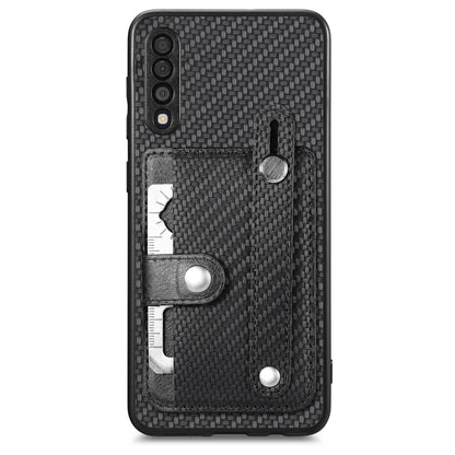 Wristband Kickstand Wallet Back Phone Case with Tool Knife, For Samsung Galaxy S20+, For Samsung Galaxy A50