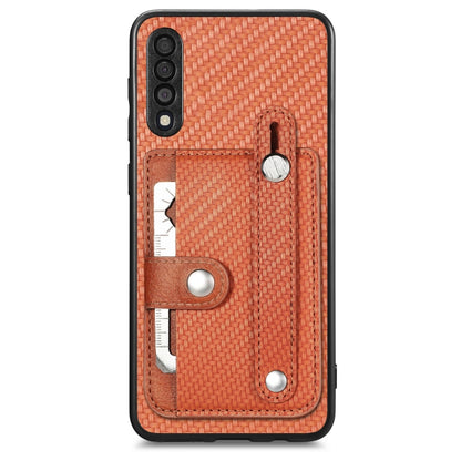 Wristband Kickstand Wallet Back Phone Case with Tool Knife, For Samsung Galaxy S20+, For Samsung Galaxy A50