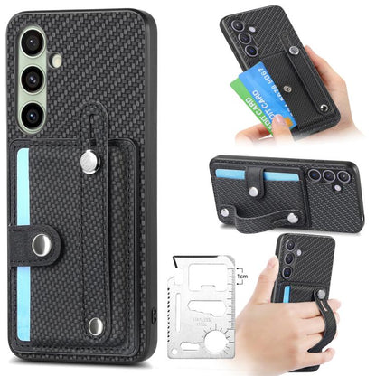 Wristband Kickstand Wallet Back Phone Case with Tool Knife, For Samsung Galaxy S25 Edge 5G, For Samsung Galaxy A56 5G, For Samsung Galaxy A36, For Samsung Galaxy S25 5G