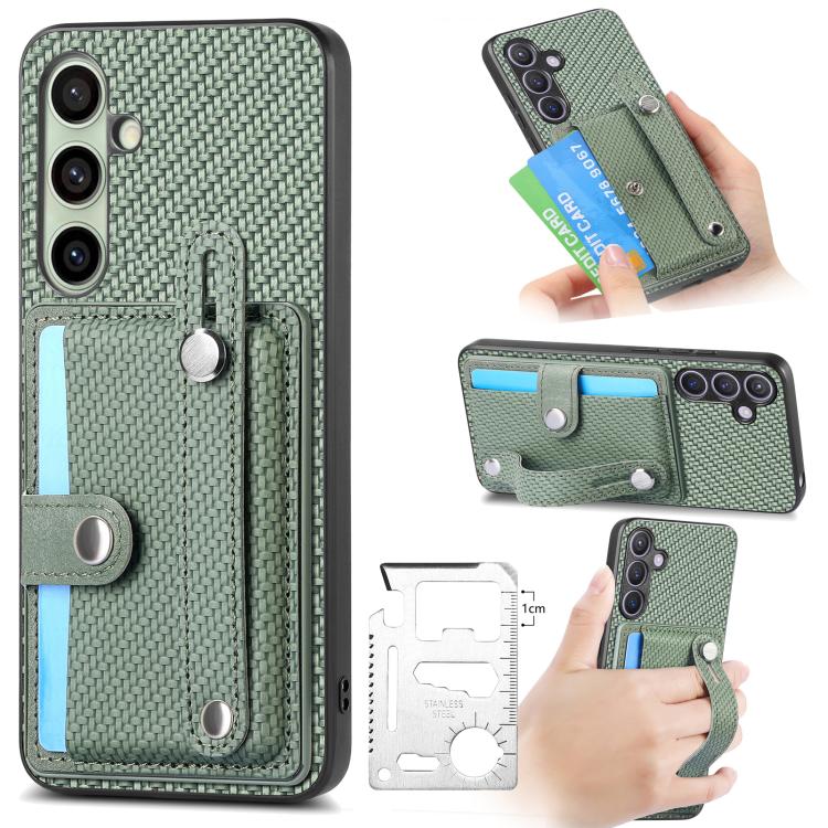 Wristband Kickstand Wallet Back Phone Case with Tool Knife, For Samsung Galaxy S25 Edge 5G, For Samsung Galaxy A56 5G, For Samsung Galaxy A36, For Samsung Galaxy S25 5G