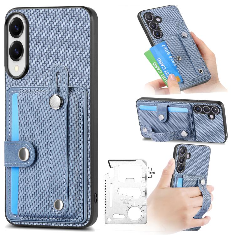 Wristband Kickstand Wallet Back Phone Case with Tool Knife, For Samsung Galaxy S25 Edge 5G, For Samsung Galaxy A56 5G, For Samsung Galaxy A36, For Samsung Galaxy S25 5G