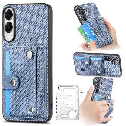 Wristband Kickstand Wallet Back Phone Case with Tool Knife, For Samsung Galaxy S25 Edge 5G, For Samsung Galaxy A56 5G, For Samsung Galaxy A36, For Samsung Galaxy S25 5G