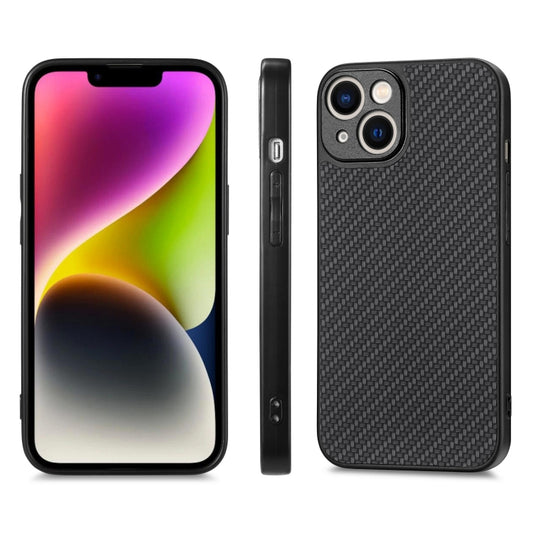 Carbon Fiber Texture Leather Back Phone Case