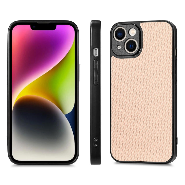 Carbon Fiber Texture Leather Back Phone Case