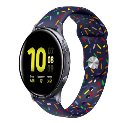 Sports Rainbow Dots Silicone Buckle Watch Band