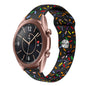 Sports Rainbow Dots Silicone Buckle Watch Band