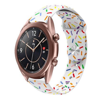 Sports Rainbow Dots Silicone Buckle Watch Band