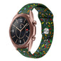 Sports Rainbow Dots Silicone Buckle Watch Band