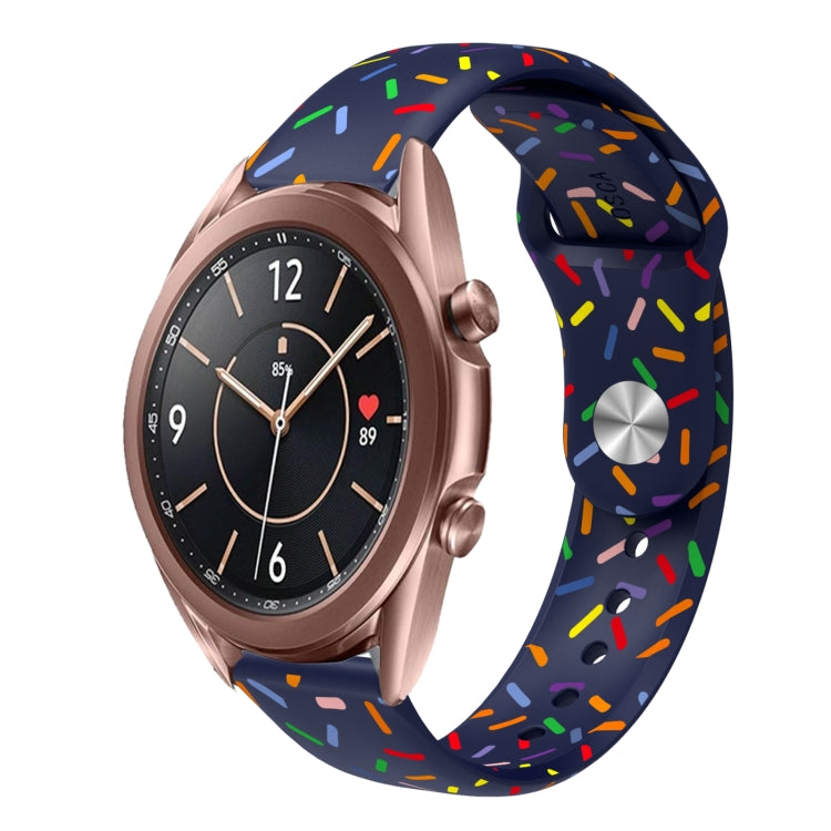 Sports Rainbow Dots Silicone Buckle Watch Band