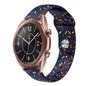Sports Rainbow Dots Silicone Buckle Watch Band