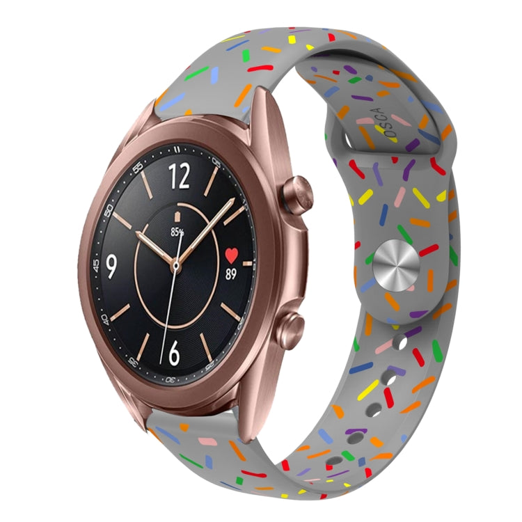 Sports Rainbow Dots Silicone Buckle Watch Band