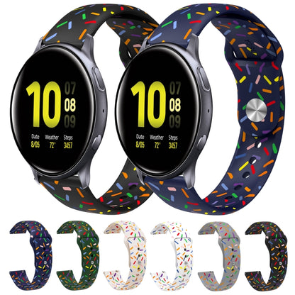 Sports Rainbow Dots Silicone Buckle Watch Band