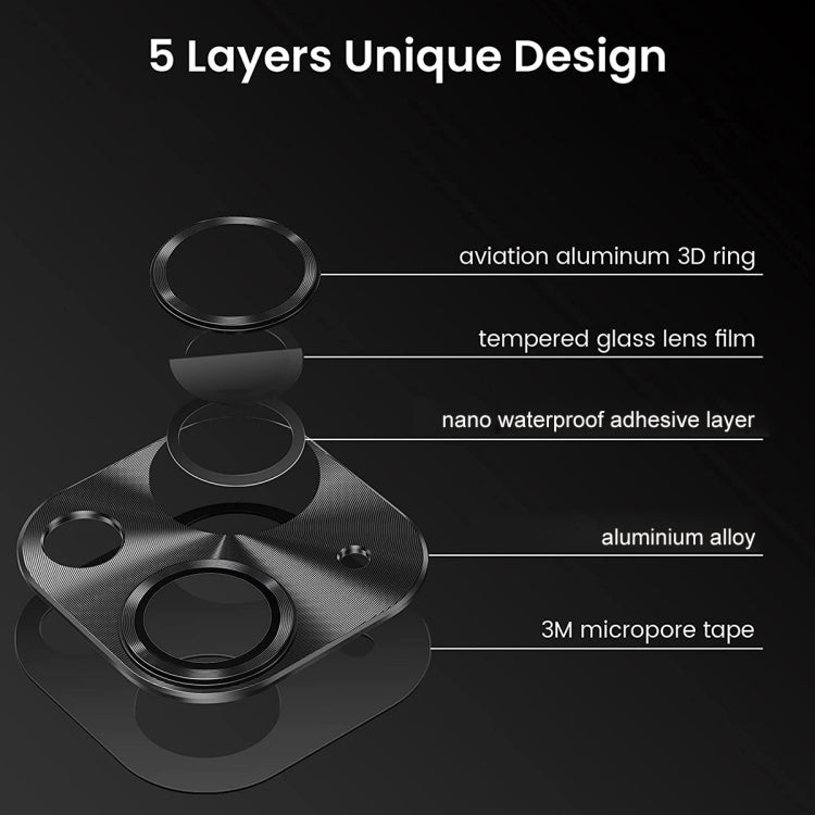 ENKAY Aluminium Alloy Tempered Glass Lens Cover Film