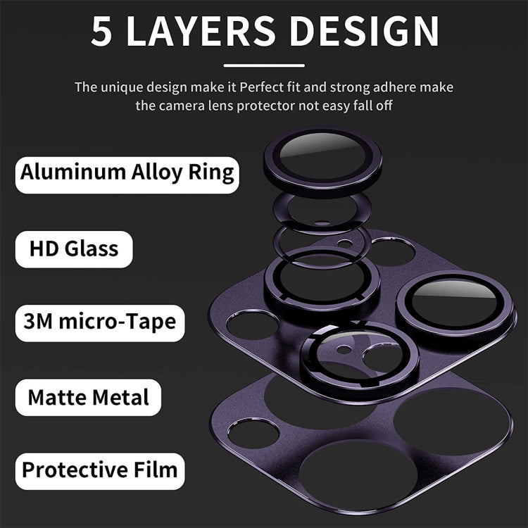 ENKAY Anti-reflection Camera Lens Aluminium Alloy Tempered Glass Film