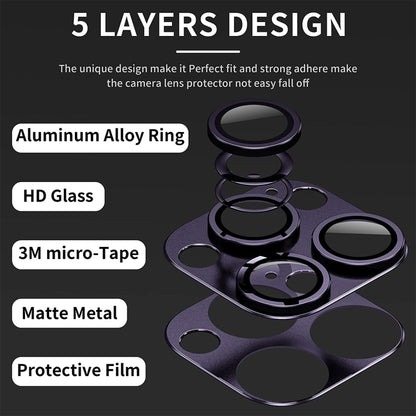 ENKAY Anti-reflection Camera Lens Aluminium Alloy Tempered Glass Film