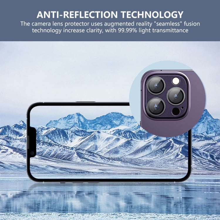 ENKAY Anti-reflection Camera Lens Aluminium Alloy Tempered Glass Film