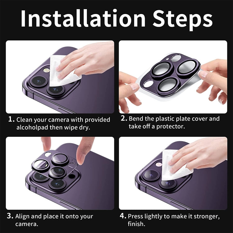 ENKAY Anti-reflection Camera Lens Aluminium Alloy Tempered Glass Film