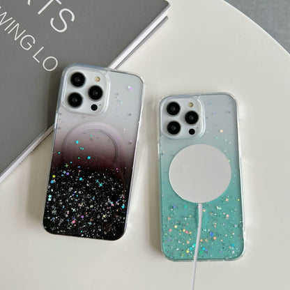 Glitter MagSafe Hybrid Clear TPU Phone Case